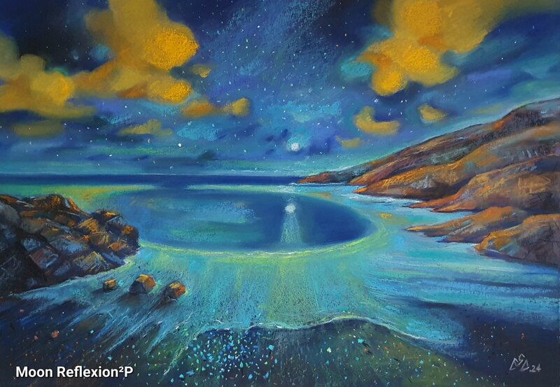 Tablouri in pastel cu peisaje.