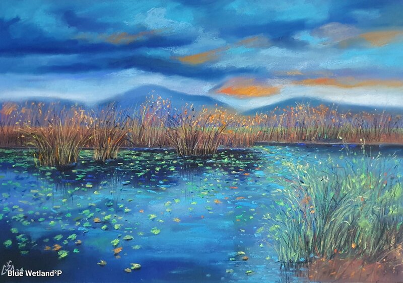 Tablouri in pastel cu peisaje.