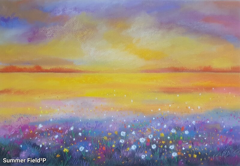 Tablouri in pastel cu peisaje.