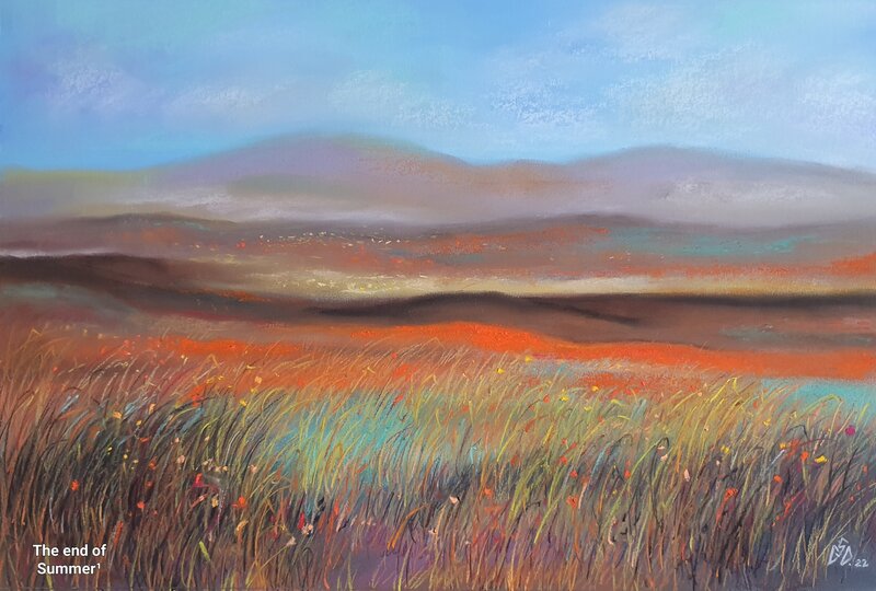 Tablouri in pastel cu peisaje.