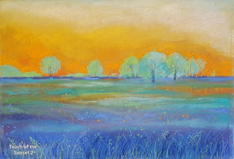 Tablouri in pastel cu peisaje.